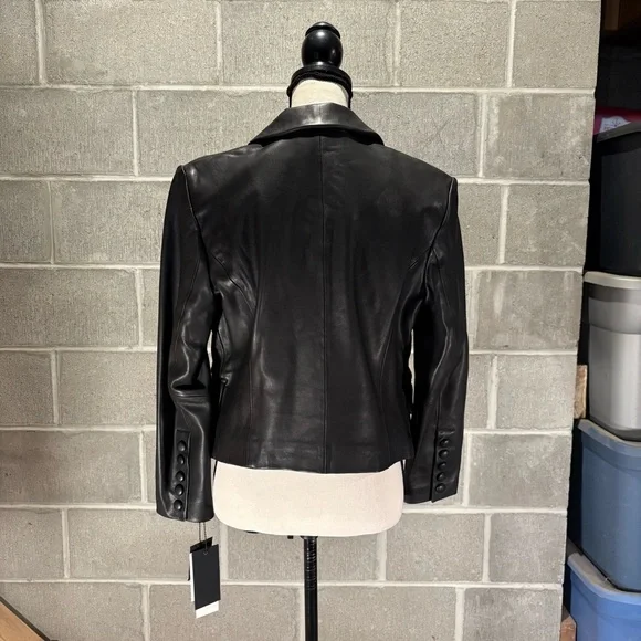 Bagatelle.City genuine leather blazer jacket. - Picture 6 of 13